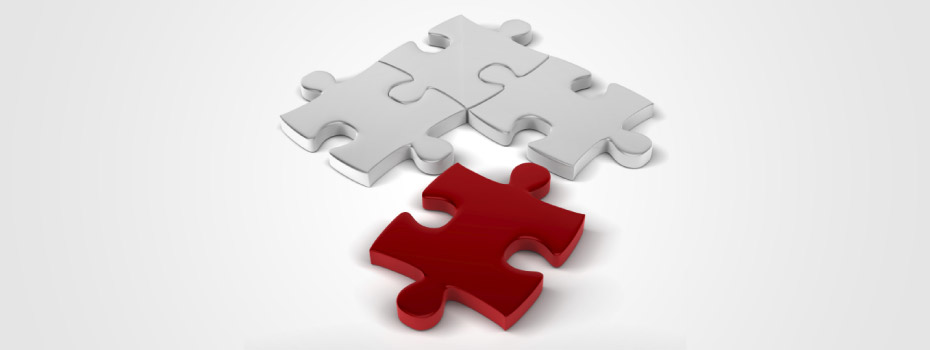 Integration of a puzzle piece